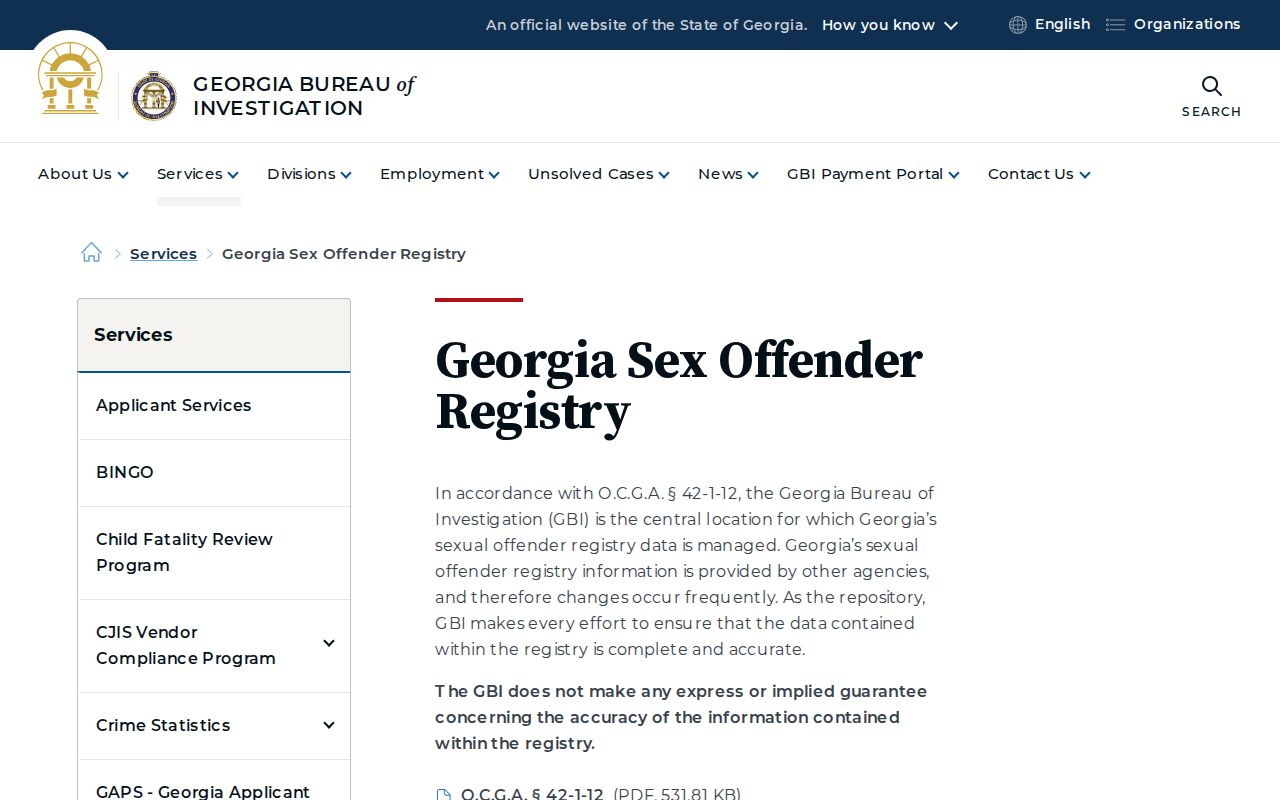 Berrien County release mugshots GBI registry