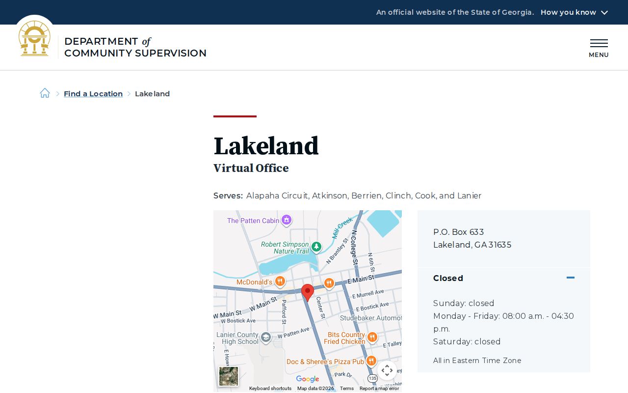 Berrien County probation and parole DCS Lakeland office