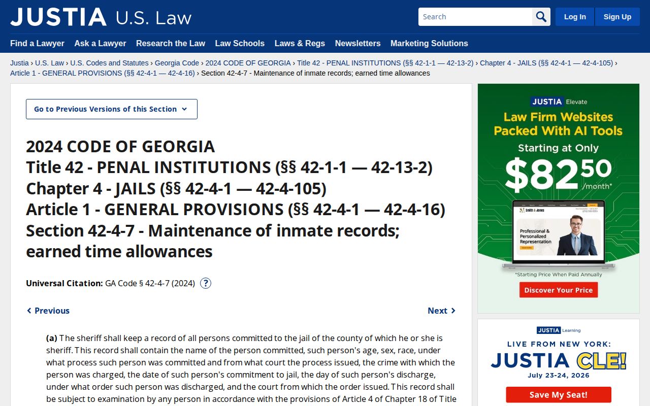 Berrien County projected release date earned-time statute